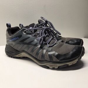 Merrell Womens Size 9 Sirens Edge Q2 Athletic Trail Hiking Shoe Black Grey